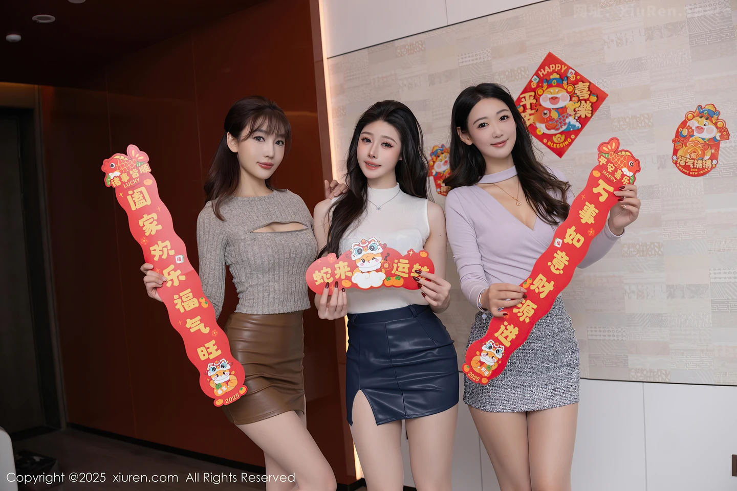 图片[3]-[XiuRen秀人网] VOL.9832 模特合集小逗逗＆唐安琪＆陆萱萱贺新春主题秀曼妙身姿诱惑写真81P-秀人网官方网站